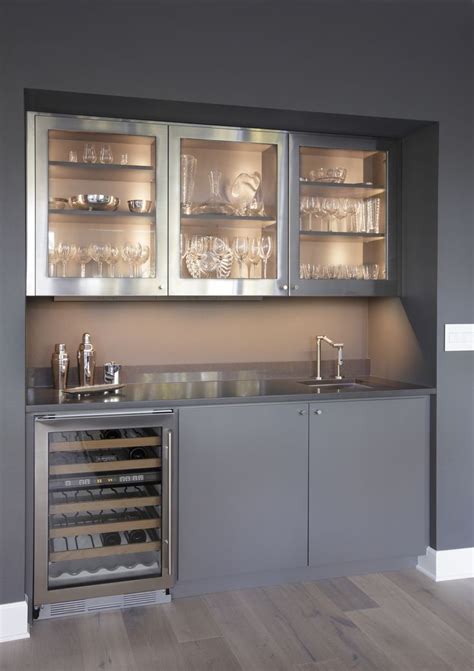 stainless steel bar cabinet|coolest bar cabinets.